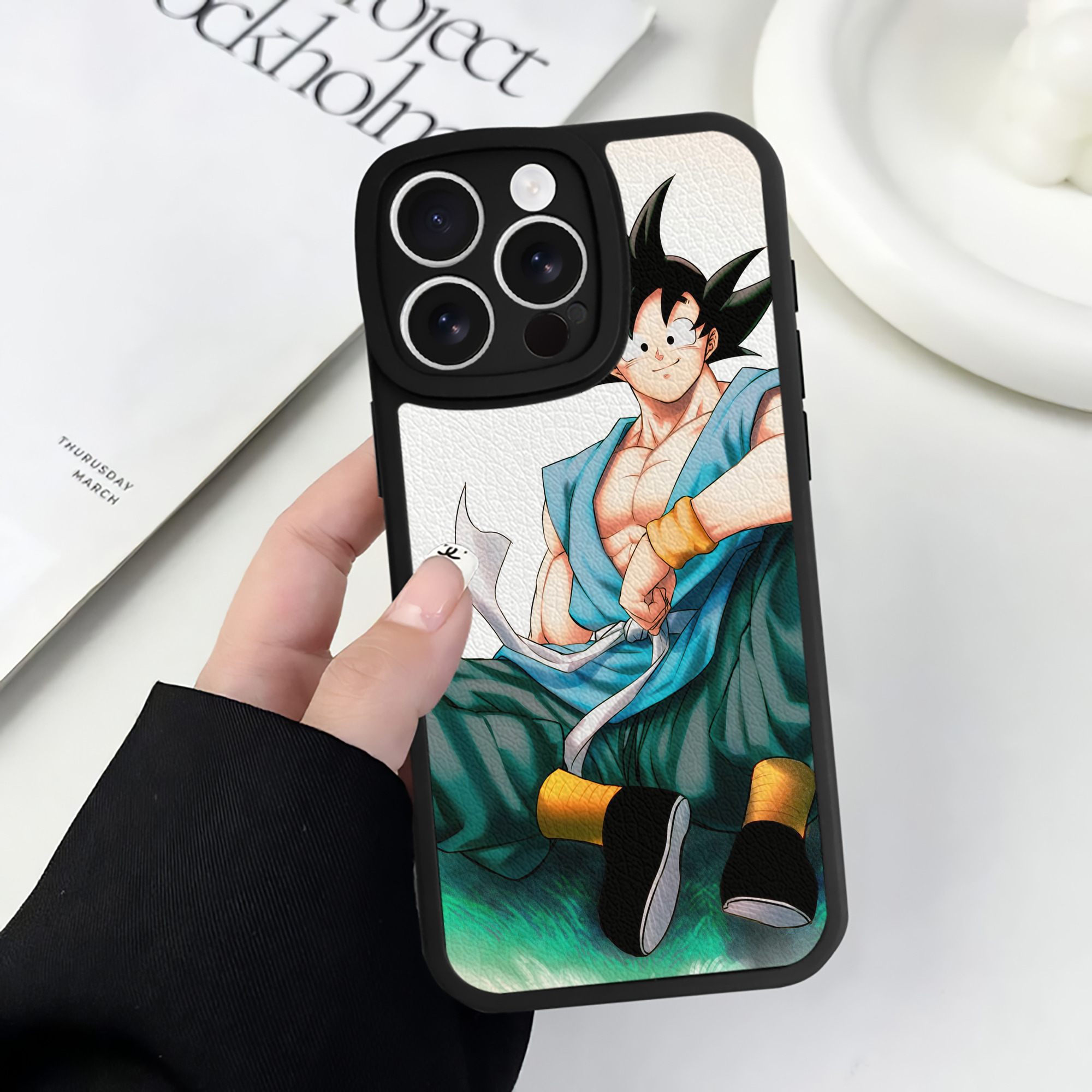 （画像用） ドラゴンボール DRAGON BALL 【iPhone 16シリーズ対応】シリコンスマホケース（レザー調） 材質：シリコン